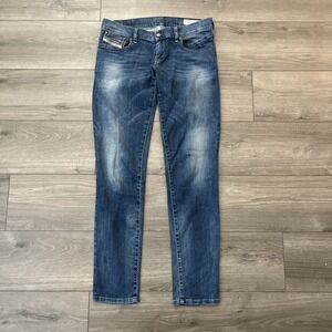 Diesel Industry Jeans Getlegg Slim-Skinny Stretch Blue Denim 29x32 Mens
